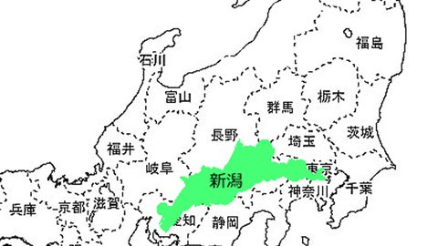 新潟なめてた。新潟県を切り抜いて、地図上で見比べると……？