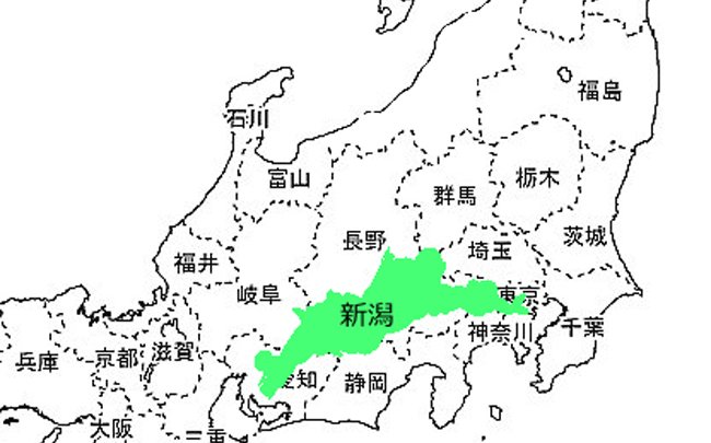 新潟なめてた 新潟県を切り抜いて 地図上で見比べると Trip Editor