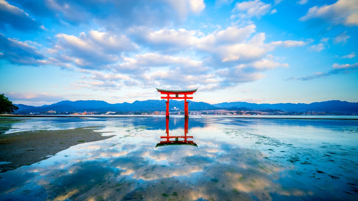 鮮やかな朱と、コバルトブルーの海。美しすぎる「水上の鳥居」9選