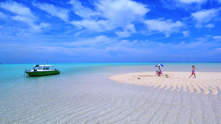 稀少 ヴィンテージ 風景画 海岸 海辺 ビーチ 海 砂浜 岩場 船 紙本 掛軸
