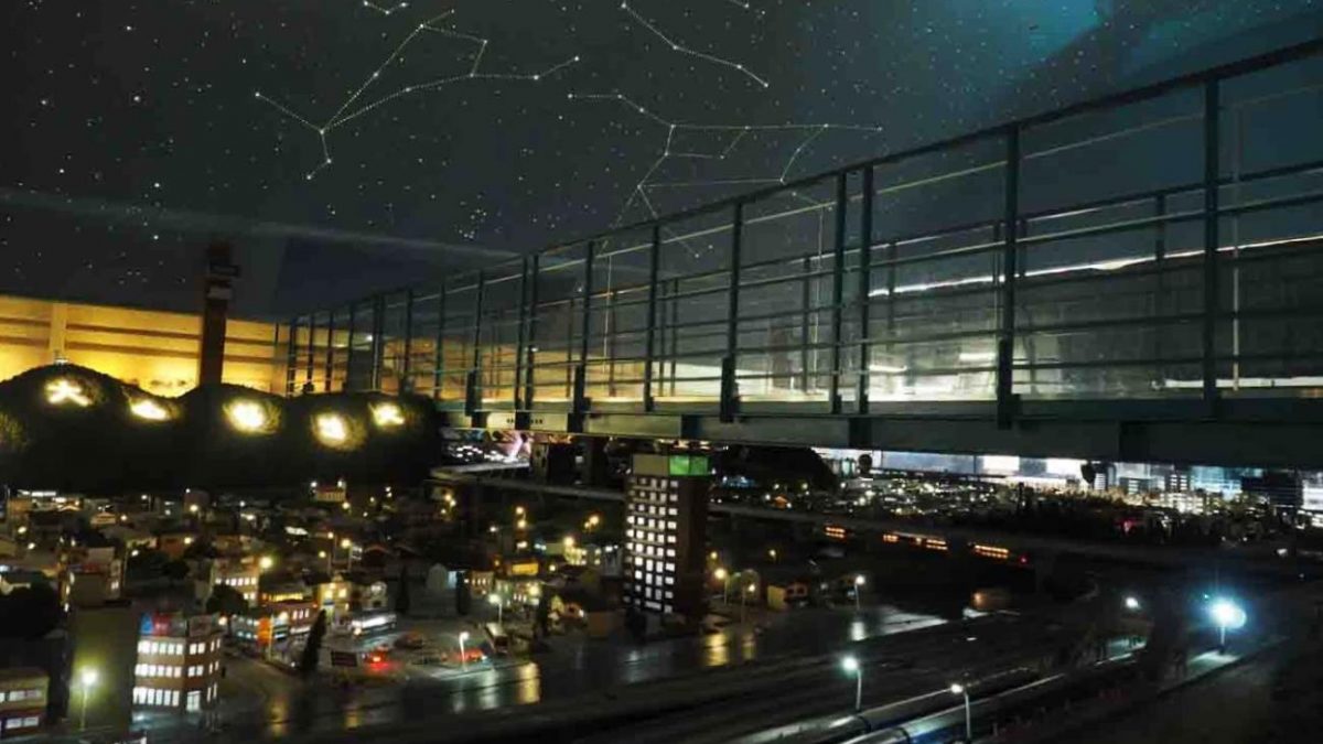 【世界に一つ】完全自作Nゲージジオラマ 幻想都市 LEDライトアップ で、でかすぎる。京都の街をミニチュアで再現した巨大「鉄道ジオラマ