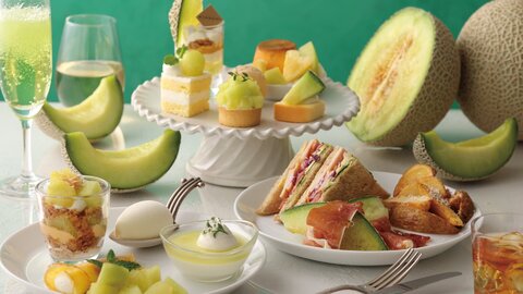爽やかなメロンの香りに包まれて。キハチの夏限定贅沢「アフタヌーンティー」