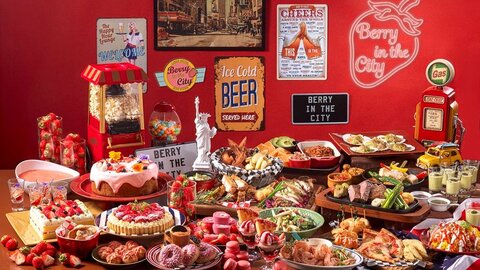 気分はニューヨーク？リーベルホテル大阪で「いちごスイーツ＆ビュッフェ」が限定開催
