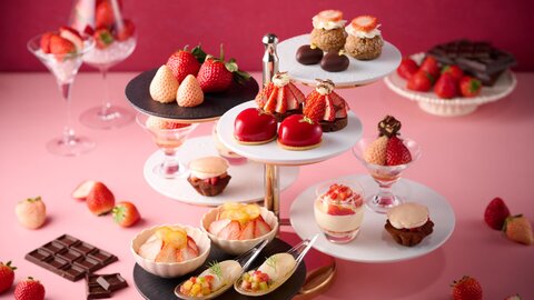 創業100年の目利きが選ぶ「いちご7品種×チョコレート」の贅沢アフタヌーンティー【2/3〜】